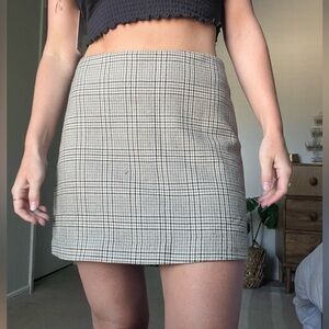 Reformation Plaid Skirt